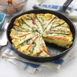 Asparagus and Red Pepper Frittata