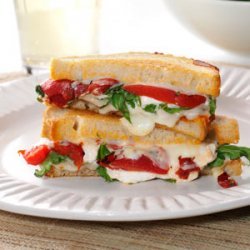 Grilled Goat Cheese & Arugula Sandwiches