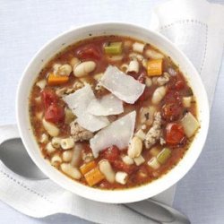 Italian Sausage Minestrone for Two