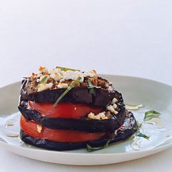 Grilled Eggplant Stacks with Tomato and Feta