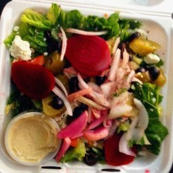 Greek Salad with Pickled Beet  Olives 