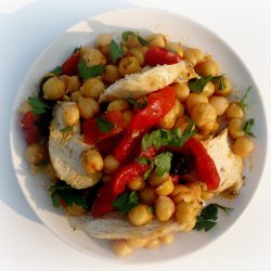 Garbanzo and Red Pepper Salad