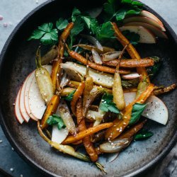 Roasted Fennel, Carrots, and Shallots