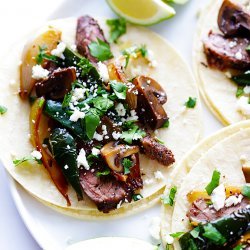 Poblano and Mushroom Tacos