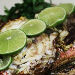 Red Snapper with Cilantro, Garlic, and Lime