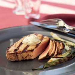 Seared Tuna Steaks with Wasabi-Green Onion Mayonnaise