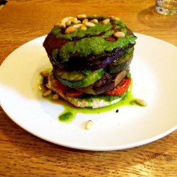 Eggplant and Tofu Stack
