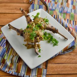 Lamb Chops with Spicy Peanut Sauce