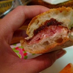 Prosciutto, Goat Cheese, and Fig Sandwiches