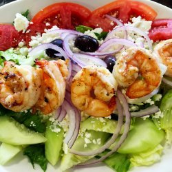 Grilled Shrimp Greek Salad