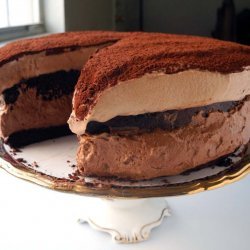 Milk-and-Dark-Chocolate Mousse Cake