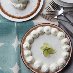 Chilled Lime-Coconut Pie with Macadamia-Coconut Crust