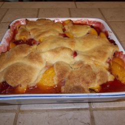 Peach-Strawberry Cobbler with Buttery Lemon Crust