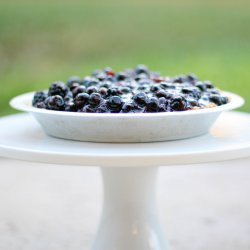 Open-Faced Fresh Blueberry Pie
