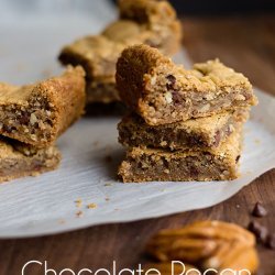 Blondies with Pecans and Chocolate Chips
