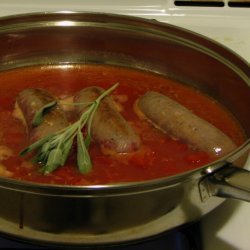 Sausages with White Beans in Tomato Sauce