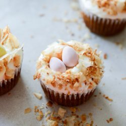 Carrot-Coconut Cupcakes with Cream Cheese Frosting