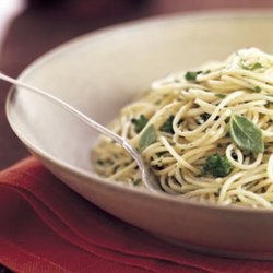 Angel Hair Pasta with Broccoli and Herb Butter