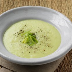 Potato-Leek Soup with Cheese