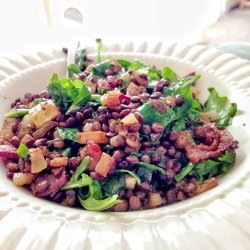 Green Lentil and Bacon Salad