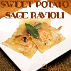 Sweet-Potato Ravioli with Sage Butter Sauce
