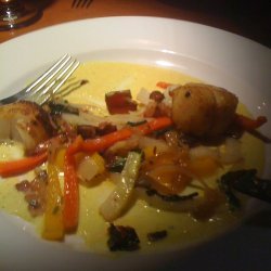 Sauteed Scallops with Vegetables