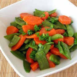 Buttered Snow Peas and Carrots