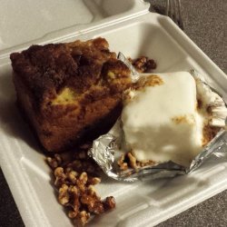 Chocolate Bread Pudding with Walnuts and Chocolate Chips