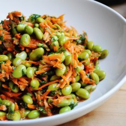 Edamame and Carrot Salad with Rice Vinegar Dressing