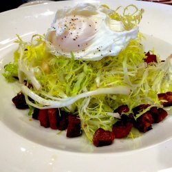 Frisée Salad with Lardons and Poached Eggs