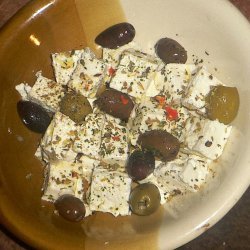 Marinated Olives and Feta Cheese