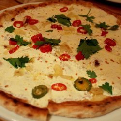 Pizza with Garlic and Olive Oil