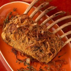 Rack of Lamb with Caramelized Shallot and Thyme Crust