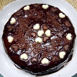 Buttermilk Chocolate Cake with Fudge Icing