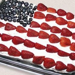 Red, White and Blue Strawberry Shortcake