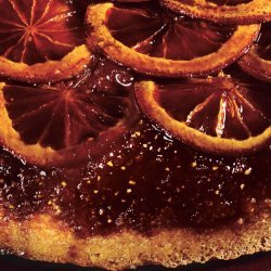 Blood Orange Polenta Upside Down-Cake with Whipped Crème Fraîche