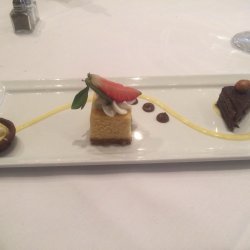 Hazelnut, Chocolate and Strawberry Torte