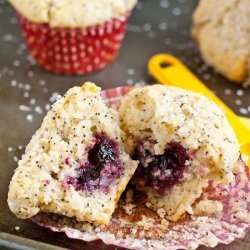 Poppy Seed Muffins with Raspberries