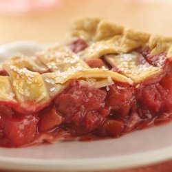 Lattice-Topped Strawberry-Rhubarb Pie