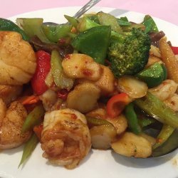 Scallops with Spicy Garlic Sauce