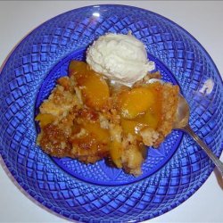 Crock Pot Peach Dump Dessert