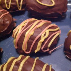 Chocolate Dipped Krispies Peanut Butter Balls