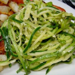 Zucchini Ribbons With Basil Butter