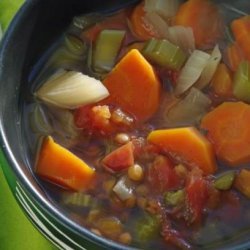 Lentil-Veggie Soup (Crock Pot)