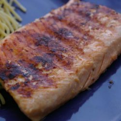 Salmon with Honey and Mustard Glaze