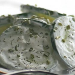 Cucumber in Sour Cream Salad
