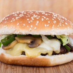 Hardees Mushroom and Swiss Burger