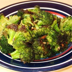 Garlic-Roasted Broccoli Drizzled With Balsamic Vinegar