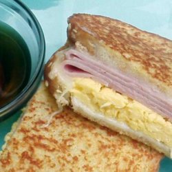 French Toast Breakfast Sandwich With Canadian Maple Syrup