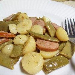 Smoked Sausage, Green Beans, and Potatoes
